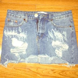 Denim skirt
